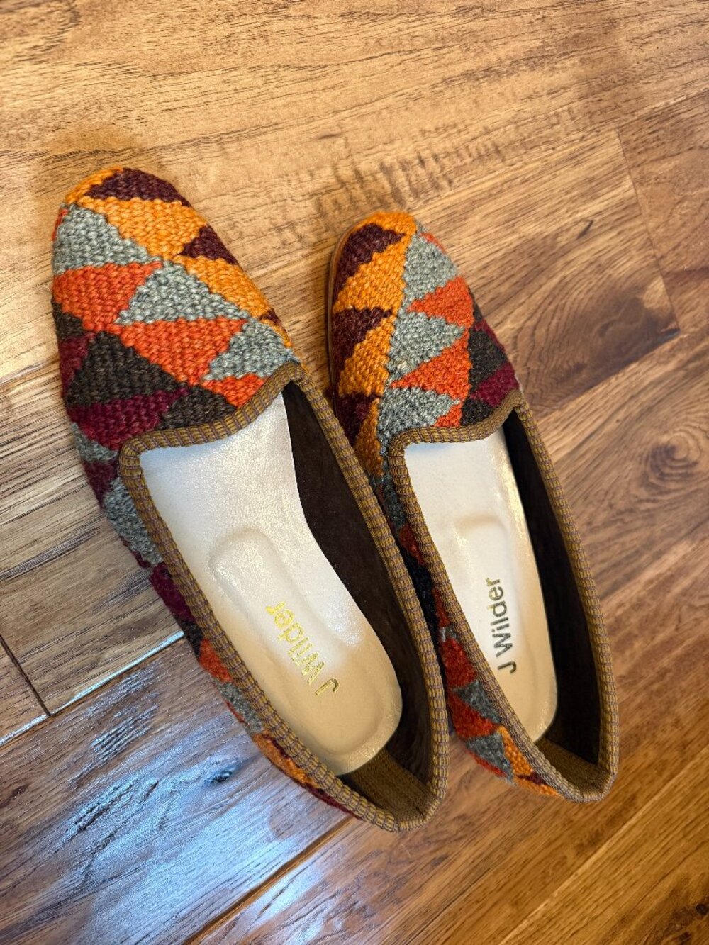 J Wilder Imports Antique Carpet Slides (women's size 10)